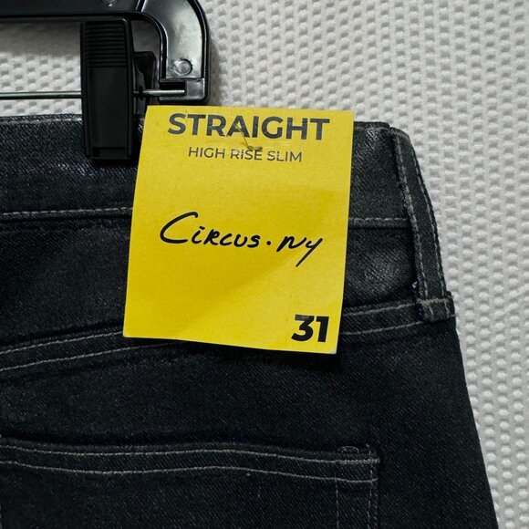 Sam Edelman Circus NY Womens  High-Rise Slim Straight Blue Denim Jeans Size 31 - Picture 11 of 11